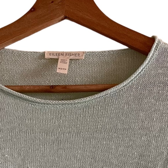 Eileen Fisher Light Green Blouse - Picture 4 of 5